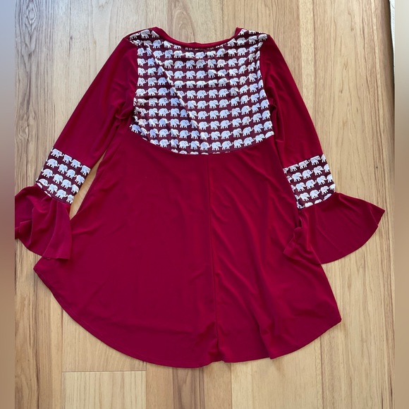 Alabama Tunic with Elephant Design, Size Medium - Picture 3 of 7